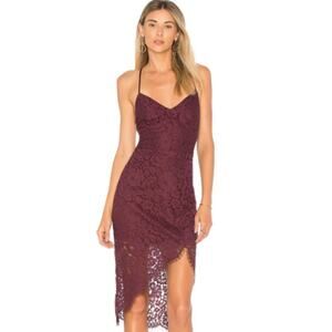 Lovers + Friends Skylight Lace Midi Dress NWT Size Small